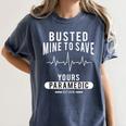 Paramedic School Graduation TShirt For Paramedic Busted Women's Comfort Colors T-Shirt Denim