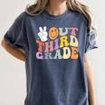 Peace Out Third 3rd Grade Graduation Graduate Class Of 2025 Women's Comfort Colors T-Shirt Denim