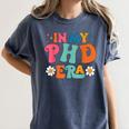 In My Phd Era Groovy Phd Graduation Future Doctor Women's Comfort Colors T-Shirt Denim