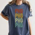 PHD Graduation Doctorate Women's Comfort Colors T-Shirt Denim