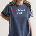 PhD Graduation PhinisheD Finished 2018 Tshirt Women's Comfort Colors T-Shirt Denim