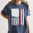 PhD Survivor Graduation American Flag Shirt Degree Tee Women Kids Men Women's Comfort Colors T-Shirt Denim