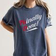 Phinally Done PhD T Shirt Graduation Women's Comfort Colors T-Shirt Denim