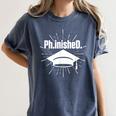 PhinisheD PhD Graduation Doctor Of Philosophy Women's Comfort Colors T-Shirt Denim