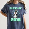 Pinguin Class 2018 Shirt Graduation Kids Graduate Women's Comfort Colors T-Shirt Denim