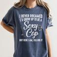 Police Officer Police Graduation Cop Birthday Women's Comfort Colors T-Shirt Denim