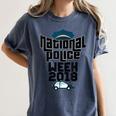Police Officer National Week T-Shirt Graduation 2018 Women's Comfort Colors T-Shirt Denim