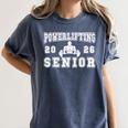 Powerlifting Senior Night Powerlifting 2026 Graduation 1 Women's Comfort Colors T-Shirt Denim