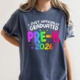 Pre-K Graduation Class Of 2026 Pre-K Graduated 2026 Women's Comfort Colors T-Shirt Denim