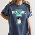 Pre K Graduation Shirt Cute Graduate 2018 Wise Owl Women's Comfort Colors T-Shirt Denim