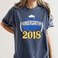 Pre School Graduation Shirts Graduate Grad 2018 Women's Comfort Colors T-Shirt Denim
