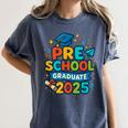 Preschool Graduation 2025 Pre-k Graduate Kids Boys Girls Women's Comfort Colors T-Shirt Denim
