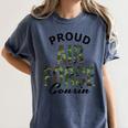 Proud Air Force Cousin Deployment Homecoming Graduation USAF Women's Comfort Colors T-Shirt Denim