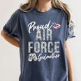 Proud Air Force Godmother US Air Force Graduation Godmother Women's Comfort Colors T-Shirt Denim