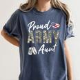 Proud Army Aunt Army Graduation Aunt US Army Aunt Women's Comfort Colors T-Shirt Denim