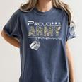 Proud Army Father-In-Law US Army Graduation Father-In-Law Women's Comfort Colors T-Shirt Denim