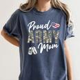 Proud Army Mom Army Graduation Mom US Army Mom Women's Comfort Colors T-Shirt Denim