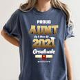 Proud Aunt Of Class Of 2021 T Shirt Class 2021 Graduation Women's Comfort Colors T-Shirt Denim