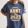 Proud Aunt Of A Class Of 2023 Graduate Graduation Women Women's Comfort Colors T-Shirt Denim
