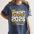 Proud Aunt Of A Class Of 2026 Graduate Senior Graduation 26 Women's Comfort Colors T-Shirt Denim