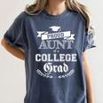 Proud Aunt Of a College Grad 2019 Family Graduation Shirt Women's Comfort Colors T-Shirt Denim