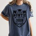 Proud Auntie Of a 2019 Grade Aunt Graduation Women's Comfort Colors T-Shirt Denim