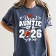 Proud Auntie Of A 2026 Senior Football Graduation Family Women's Comfort Colors T-Shirt Denim