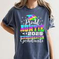 Proud Auntie Of Kindergarten Graduate 2025 Graduation Auntie Women's Comfort Colors T-Shirt Denim
