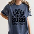 Proud Auntie Of Two 2026 Graduates Graduation Women's Comfort Colors T-Shirt Denim