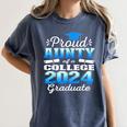 Proud Aunty Of 2024 College Graduate Family 24 Graduation Women's Comfort Colors T-Shirt Denim