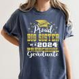 Proud Big Sister Of Pre School Graduate 2024 Graduation Big Women's Comfort Colors T-Shirt Denim