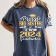 Proud Big Sister Of Two 2024 Graduate Class 2024 Graduation Premium Women's Comfort Colors T-Shirt Denim