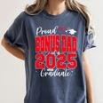Proud Bonus Dad Of a Class Of 2025 Graduate Graduation Women's Comfort Colors T-Shirt Denim