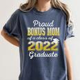 Proud Bonus Mom Of 2022 Graduate Class 2022 Graduation 22 Women's Comfort Colors T-Shirt Denim