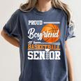 Proud Boyfriend Of A 2025 Senior Graduation Basketball Women's Comfort Colors T-Shirt Denim