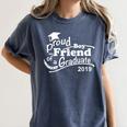 Proud Boyfriend Of A Graduate 2019 Family Graduation Shirts Women's Comfort Colors T-Shirt Denim