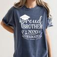 Proud Brother Of a 2020 Graduate Graduation Class Women's Comfort Colors T-Shirt Denim