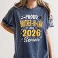Proud Brother-In-Law Of A Class 2026 Senior Graduation 2026 Women's Comfort Colors T-Shirt Denim