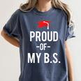 Proud Of My BS Graduation Bachelor's Degree T-Shirt Women's Comfort Colors T-Shirt Denim