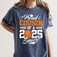 Proud Cousin Of A 2025 Senior Basketball Graduation Women's Comfort Colors T-Shirt Denim