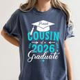 Proud Cousin Of a Class Of 2026 Graduate For Graduation Women's Comfort Colors T-Shirt Denim