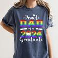 Proud Dad Of 2024 Graduate Class 2024 Graduation Family Women's Comfort Colors T-Shirt Denim