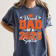 Proud Dad Of A 2026 Senior Basketball Graduation Family Women's Comfort Colors T-Shirt Denim