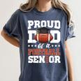 Proud Dad Of a Football Senior 2026 Graduation Women's Comfort Colors T-Shirt Denim