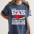 Proud Dad Graduation Shirt 2018 Graduate Tee Women's Comfort Colors T-Shirt Denim