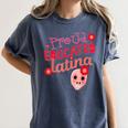 Proud Educated Latina Graduation Masters Degree PhD Women's Comfort Colors T-Shirt Denim
