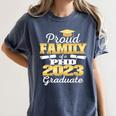 Proud Family Class Of 2023 PHD Graduate Doctorate Graduation Women's Comfort Colors T-Shirt Denim