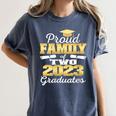 Proud Family Of Two 2023 Graduate Class 2023 Graduation Women's Comfort Colors T-Shirt Denim