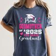 Proud Godmother Of 5th Grade Graduate 2025 Family Graduation Women's Comfort Colors T-Shirt Denim