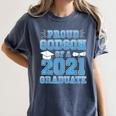 Proud Godson Of a 2021 Graduate School Graduation Family Women's Comfort Colors T-Shirt Denim